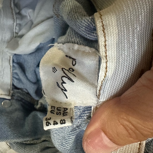 Casual Light Blue Jean Shorts for Women - Picture 5 of 9